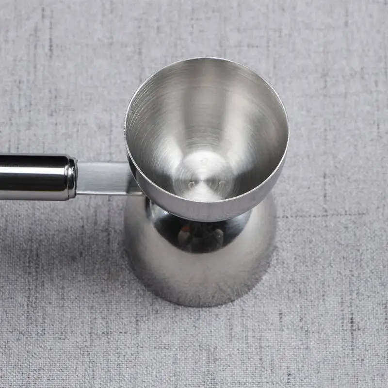 Двойной мерный стаканчик из нержавеющей стали с длинной ручкой для c.cktail Bartender Bar