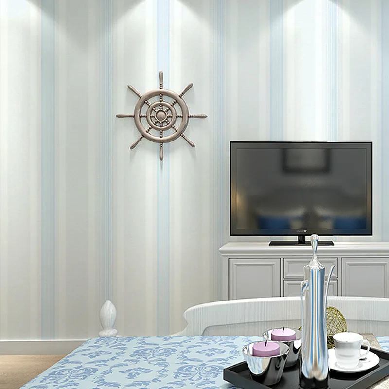 Средиземноморские обои 3d Защита окружающей среды нетканые гостиная столовая для