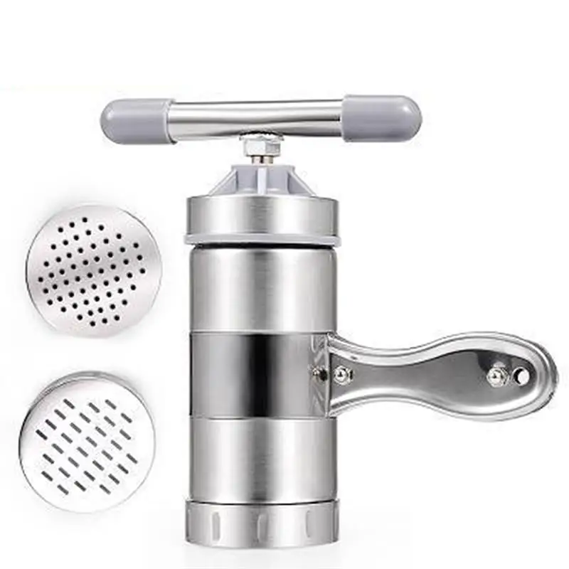 Newest Stainless Steel Manual Noodle Maker Household Pastas Making Machine Presse Pasta Fruits Juicer 5 Different Molds | Дом и сад
