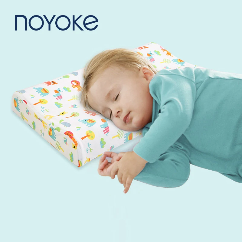 NOYOKE детская подушка, натуральный латекс, детская кровать, подушки для сна, мультфильм, печать, детские подушки для 0-12 лет