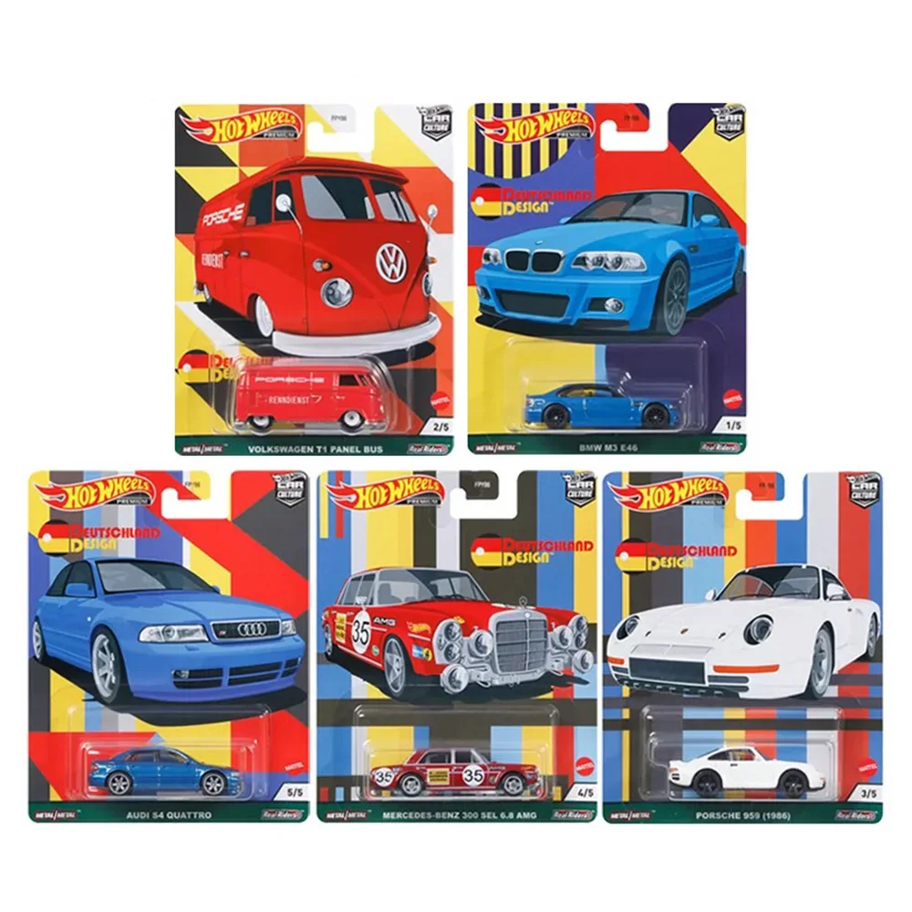 

Hotwheels Car culture Aodi Benzi BWM E46 German design Alloy car Toys for Childen Collect gifts