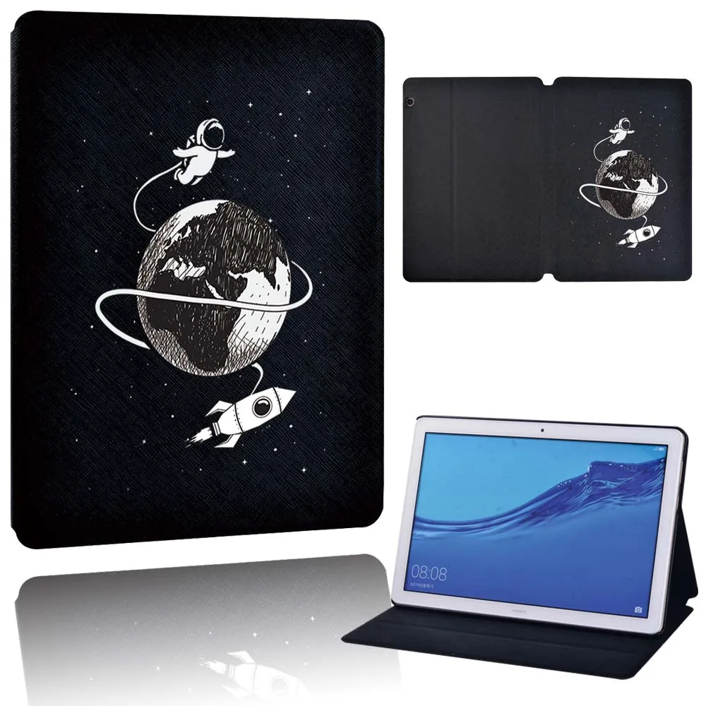 Кожаный чехол-книжка для планшета Huawei MediaPad T5 10 1/MediaPad T3 8/MediaPad 9 6/M5 Lite/M5 8 | Компьютеры