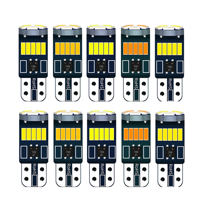 

10pcs W5W T10 LED bulb car interior dome light Canbus car auto Lights for hyundai i30 solaris tucson 2019 ix35 creta getz fe i40