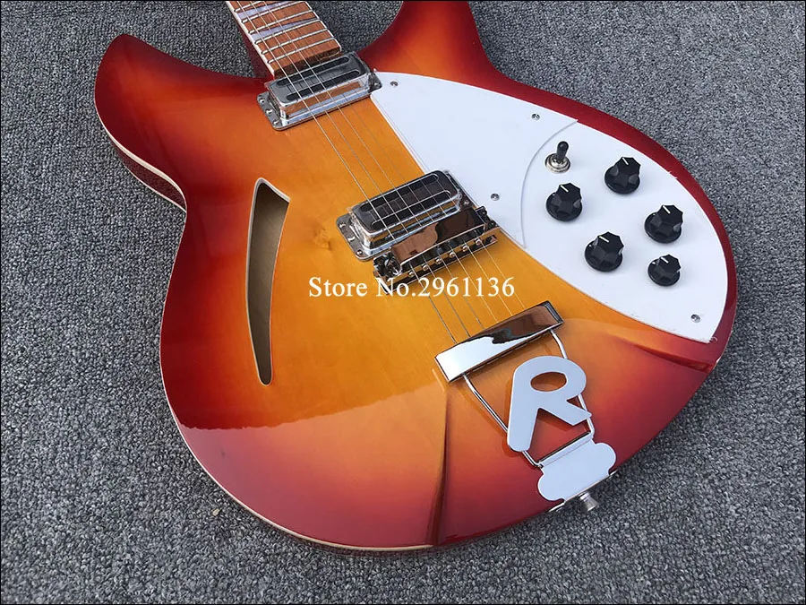 hohe qualität 6 string e gitarre ricken 360 elektrische gitarre kirsche rot körper mit palisander griffbrett kostenloser versand free glob