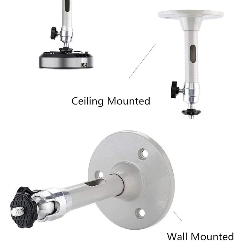 

13.5cm Universal Aluminum Projector Bracket for Projector for Ceiling or Wall 5 Kg Capacity for Camera or Mini Projector