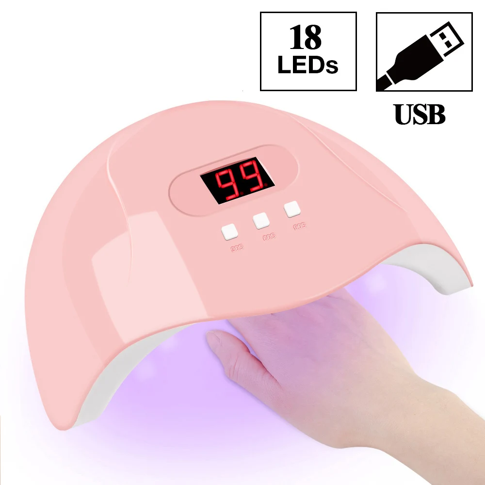 36W USB PLUG SUNX 5PLUS 54 Вт УФ светодиодная лампа для сушки ногтей для ногтей Гель-лак отверждаемая лампа с 4 нижним таймером ЖК-дисплей инструменты для дизайна ногтей - Цвет: 36W USB PLUG