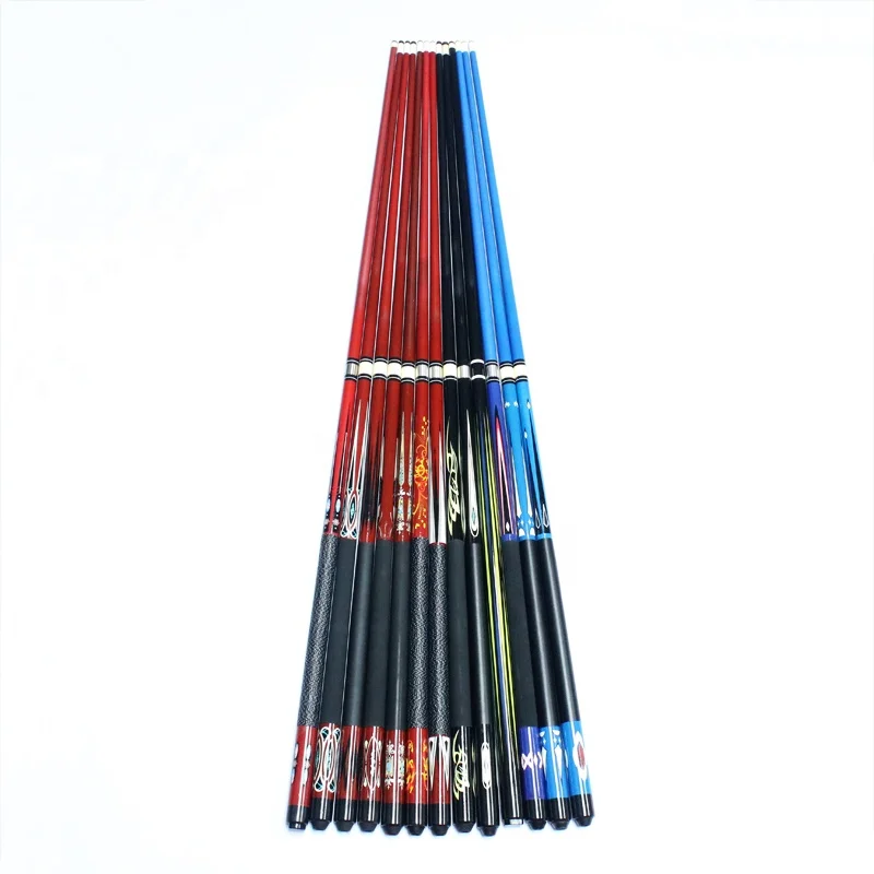 Цветной бильярдный кий 57 дюймов копированный Карбон 1/2 Произвольный выбор|Кии