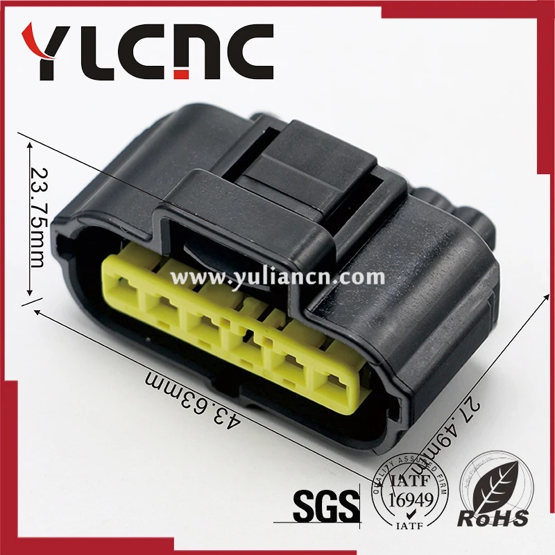 

HIGH QUALITY 6 Pin auto electric housing plug waterproof wiring harness female connector for 184060-1