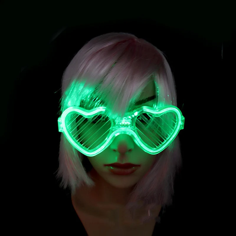 Холодный светильник квадратная/Сердце затвора очки холодный светящиеся