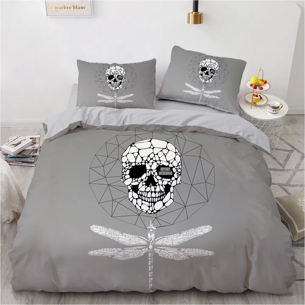 

3D Modern Comforther Covers Custom Design Black Quilt Cover Sets Pillow Sham King Queen Single Twin Size Abstract Bedding Set