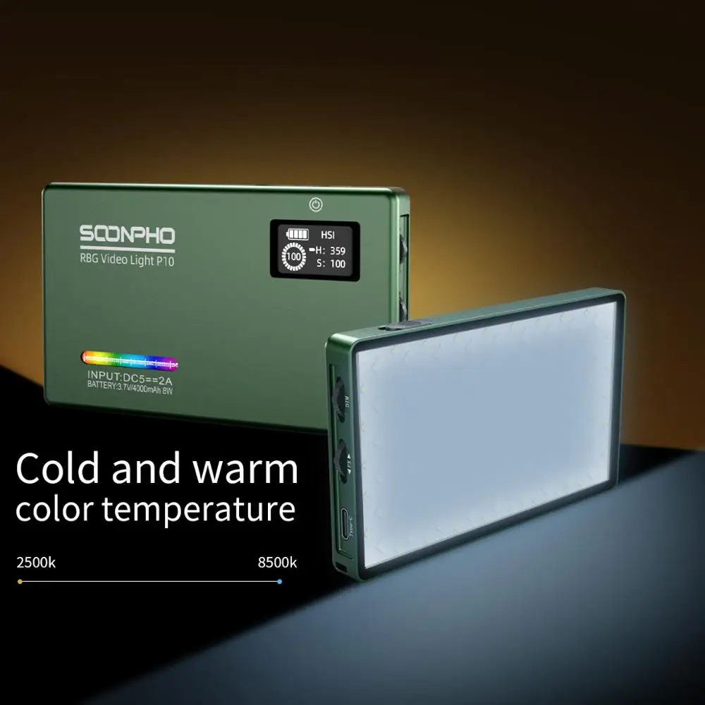 Световая панель soonphone P10 RGB светильник камеры полноцветный Выходной Световой