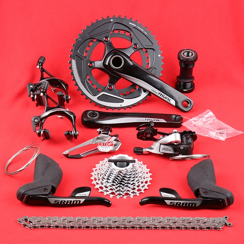 SRAM RIVAL 2X11 22-скоростной тормозной суппорт обода C-Brake дорожный велосипед комплект