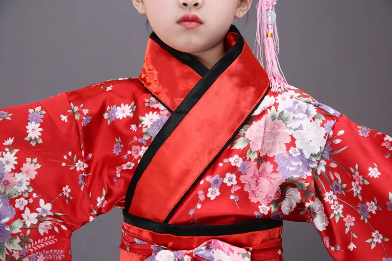 Детское платье Hanfu Детские Древние Традиционные китайские танцевальные костюмы