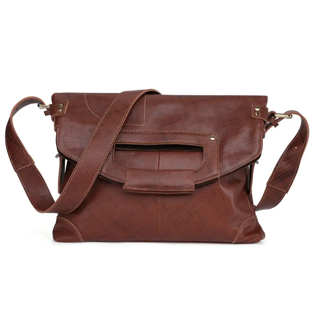 Сумка-мессенджер JOGUJOS мужская из натуральной кожи Многофункциональный саквояж