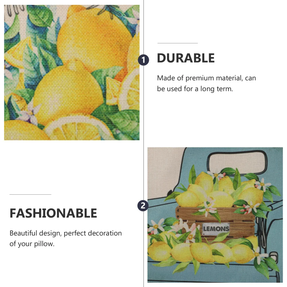 

2pcs Comfortable Cushion Cover Farmhouse Theme Decorative Throw Pillow Cover