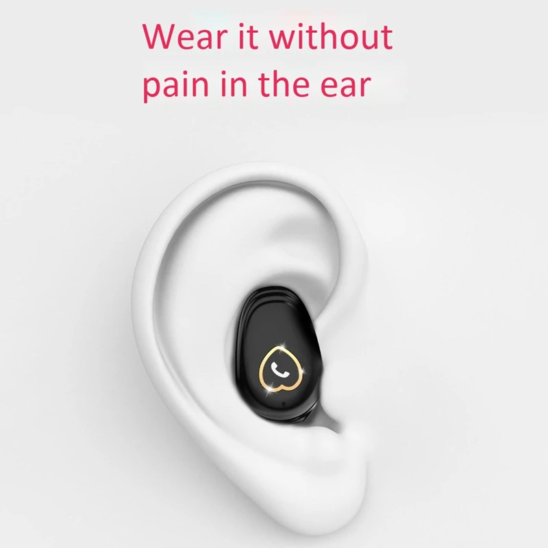 V20 60 мАч Мини Беспроводная bluetooth-гарнитура с одним ухом супер длинные затычки для