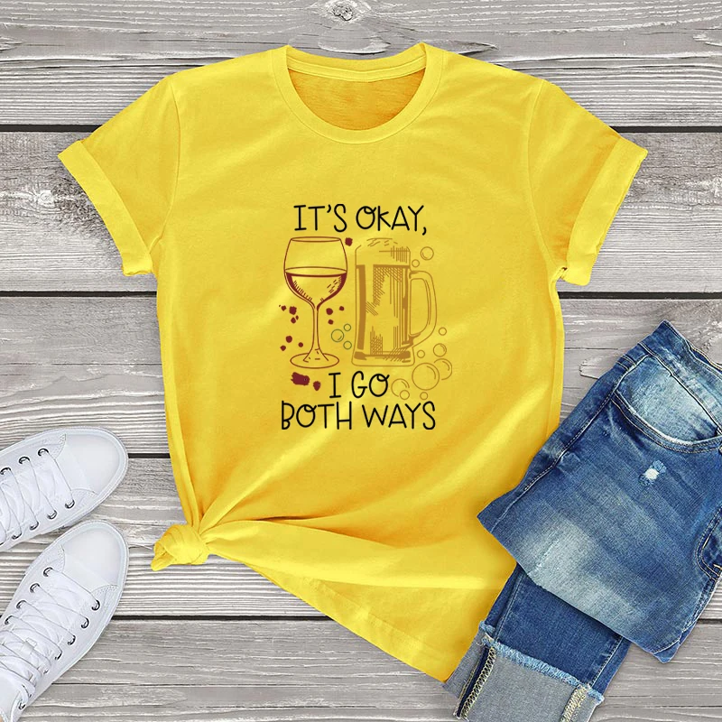 Женские летние футболки с коротким рукавом I Go модные женские принтом топ