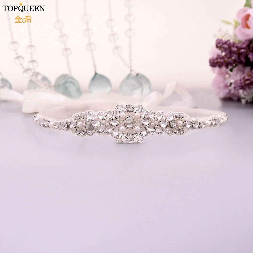 TOPQUEEN S357 бисер Стразы пояс для свадебное платье модные поясом свадьбы со стразами