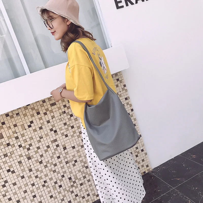 YBYT Ретро Женские сумки из стираной кожи горячая Распродажа мягкая сумка мешок