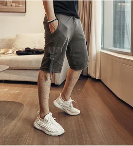 Шорты-карго мужские с карманами, летние повседневные джоггеры, шорты в стиле милитари, размера плюс, спортивные штаны, K905
