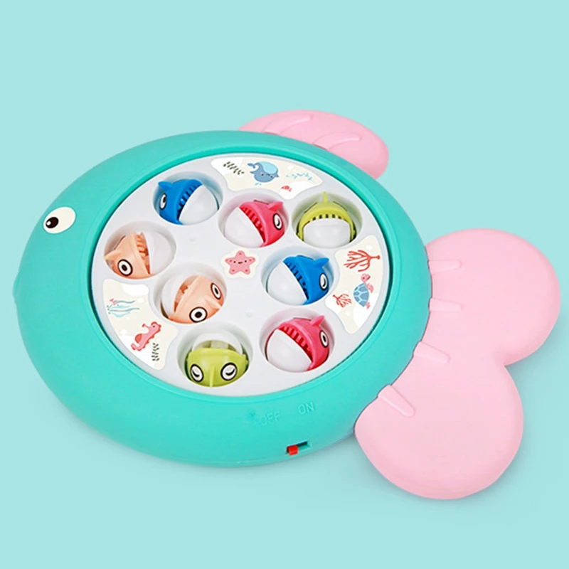 Горячая электрическая игрушка удочка вращающаяся Магнитная дисковая