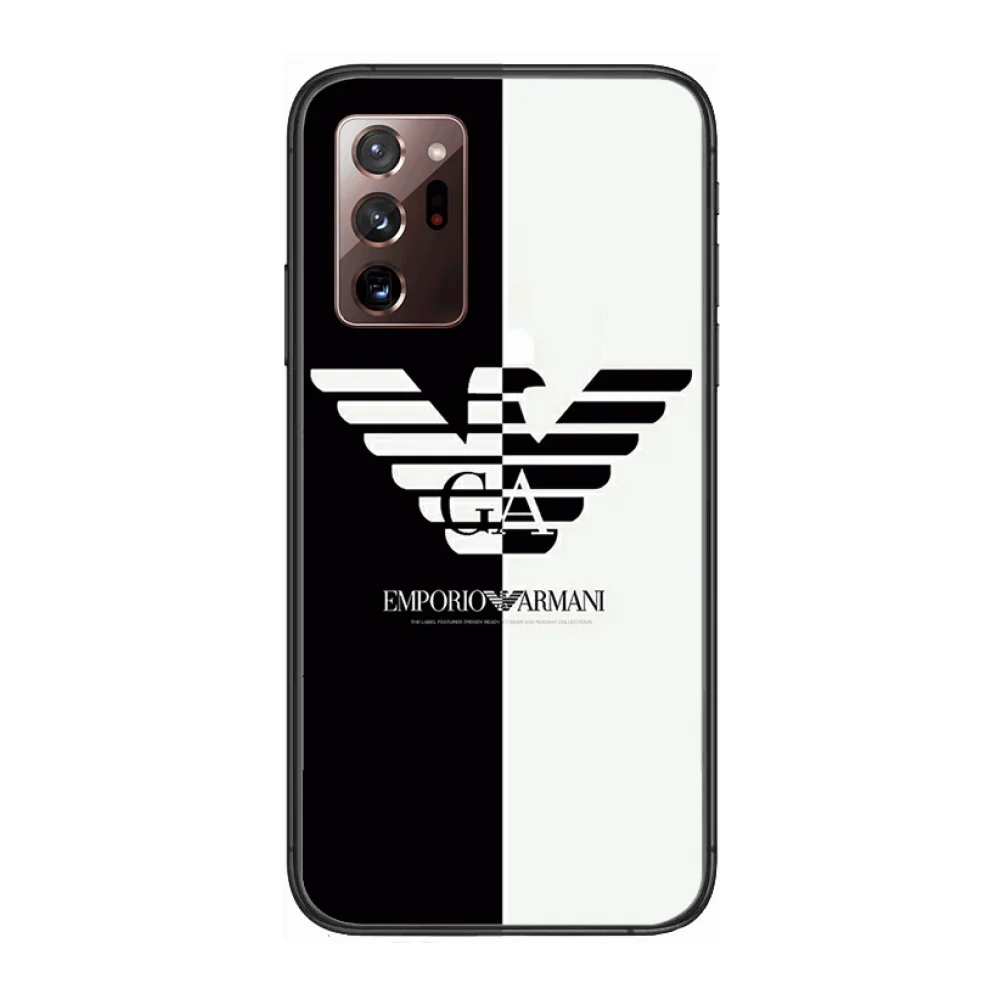 

Luxury trend fashion Phone Case cover hull For SamSung note20 10 9 8 4 pro plus black prime soft bumper Transparent