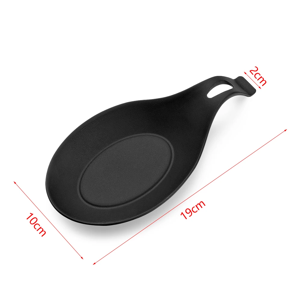 

Silicone Spoon Rest Heat Resistant Lid Stand Scoop Bracket Stand Plate Holder Kitchen Accessories Cookware Storage 19 10cm
