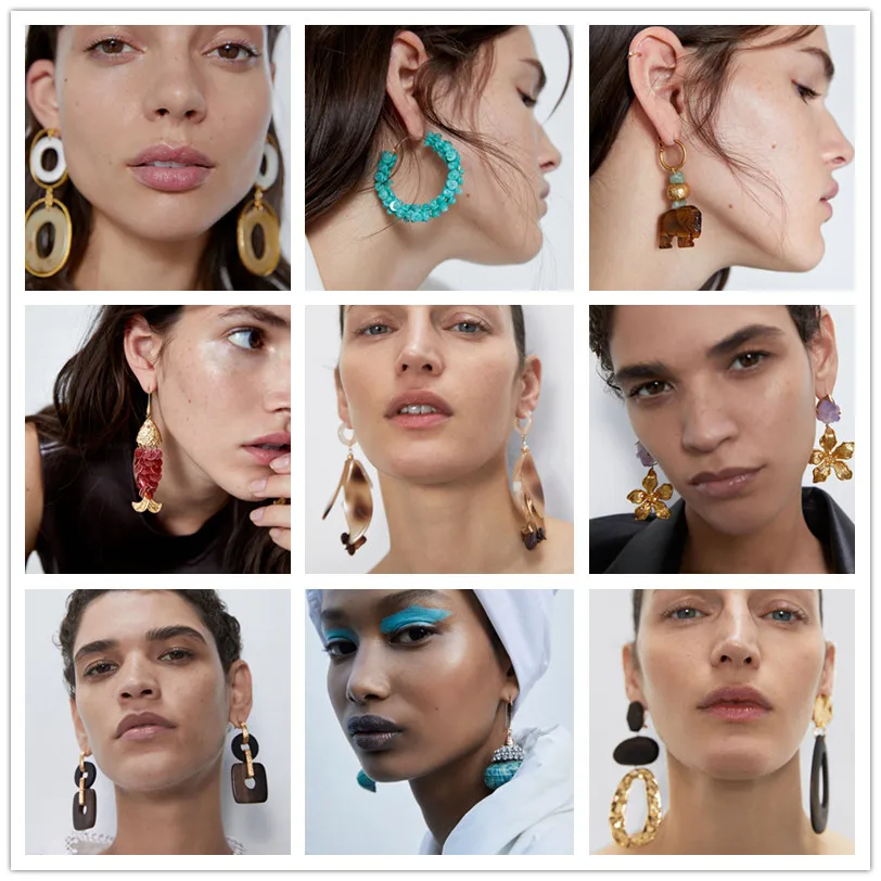 

Juran Stone Wooden Drop Earrings for Women Summer Couch Shiny Shell Fruit Earrings Wedding Jewelry Party Gifts Wholesale 2022