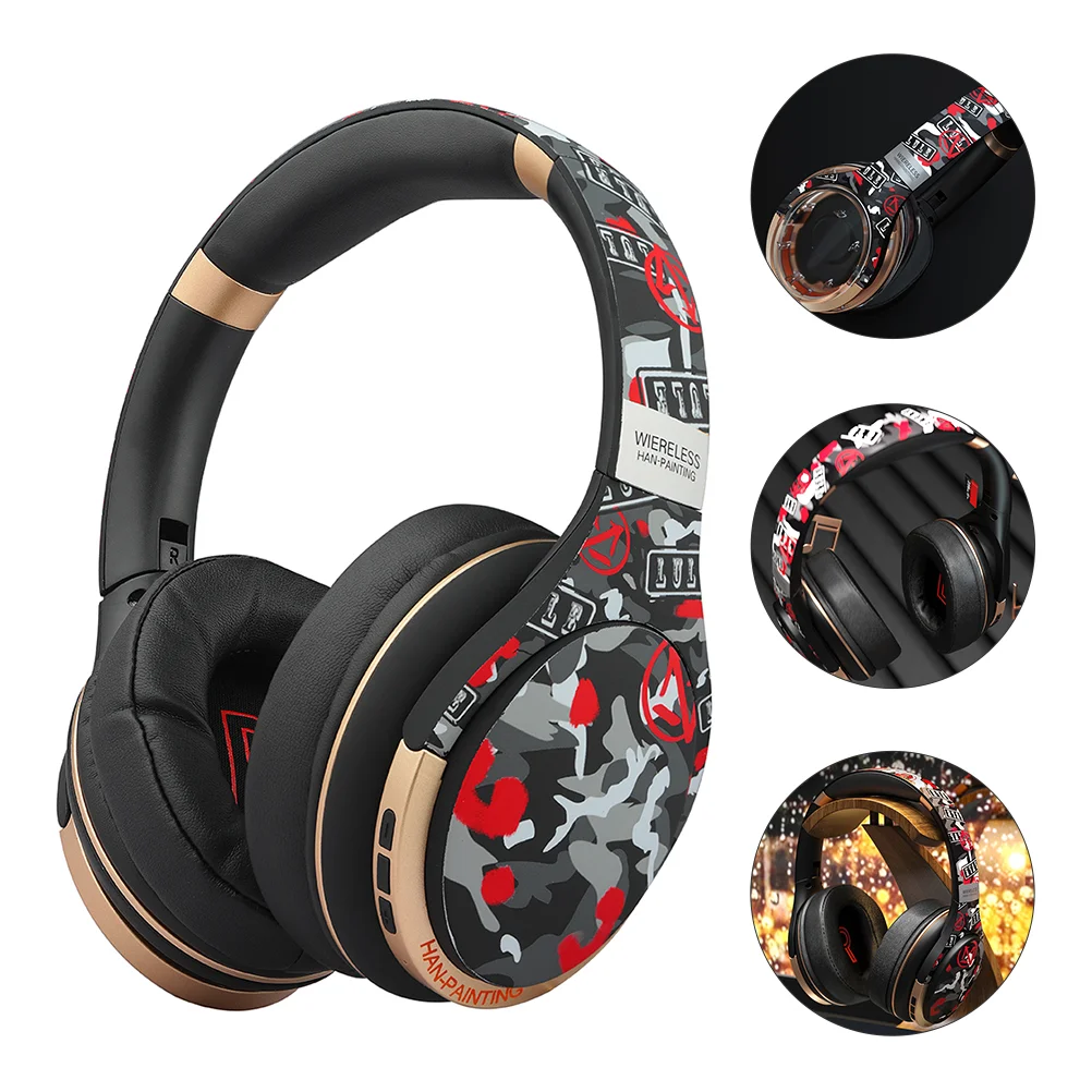 

Wireless Headset AUX IN Foldable Headset for Laptop Computer Phone