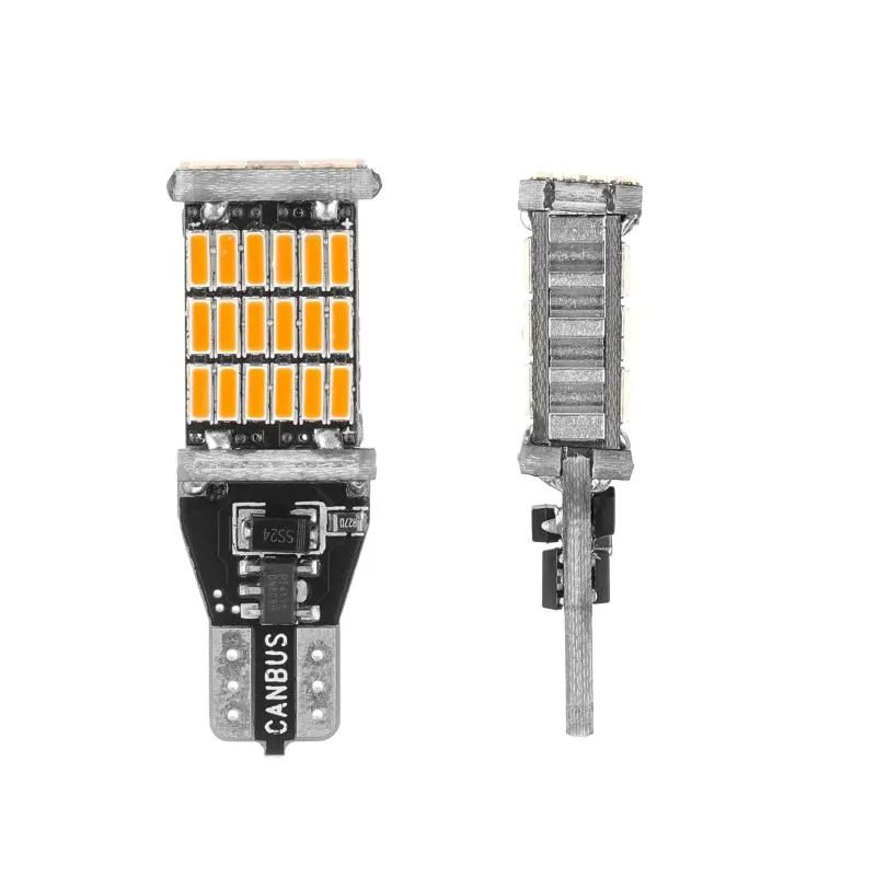 2 шт. W16W T15 Canbus 920 921 912 светодиодный 4014 45 чипы обратный Светильник лампы резервные