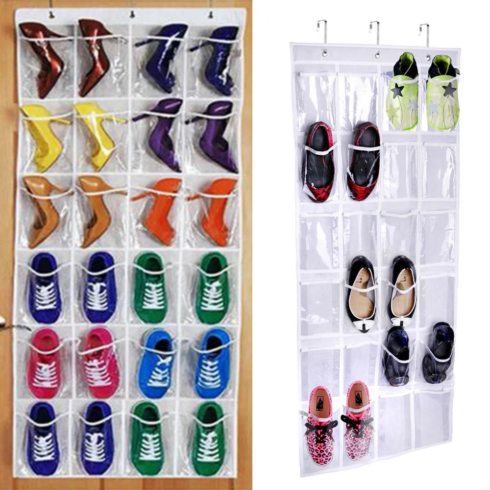 Стойка для обуви 24 ячейки висячий Органайзер на дверь хранения | Дом и сад