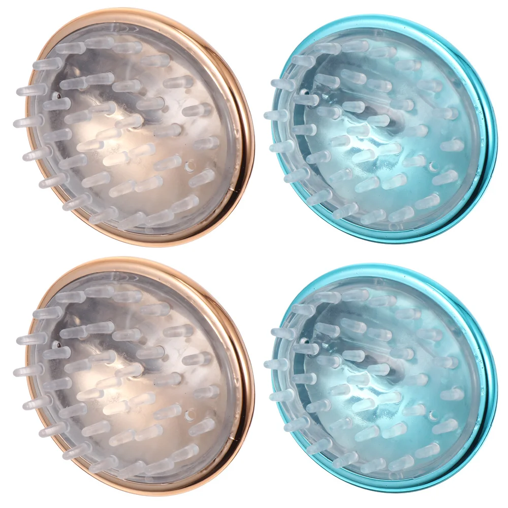 

4pcs Head Scalp Brush Shampooing Brush Hair Washing Comb Brush