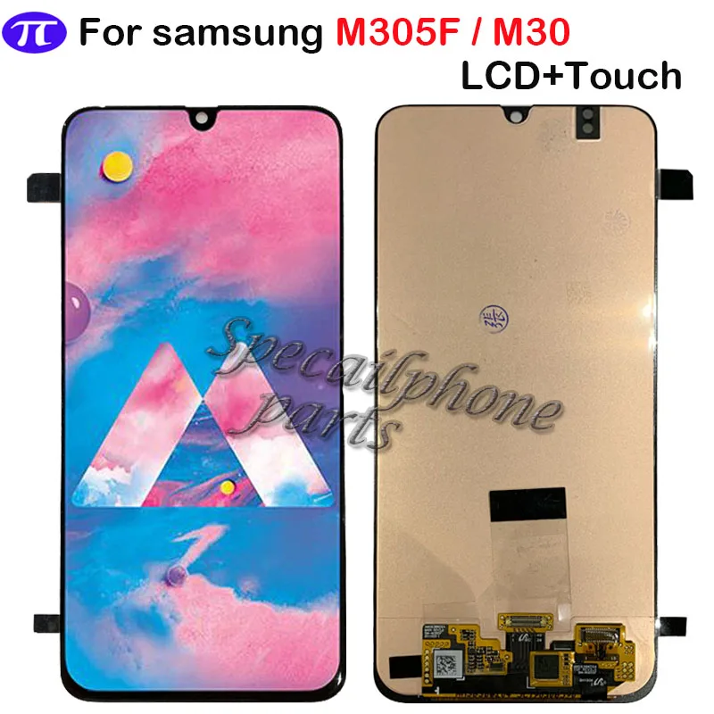 Супер Amoled LCD для Samsung Galaxy A40S M305F M30 ЖК дисплей с кодирующий преобразователь