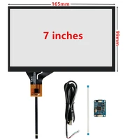 7 inch 165mm99mm industry capacitive touch digitizer touch screen panel glass usb driver board