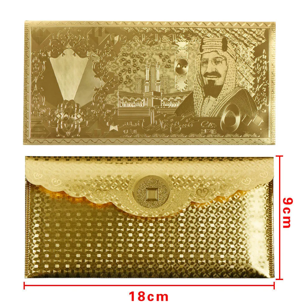 Недорогой Золотой держатель для банкнот WR искусственный реквизит в американском