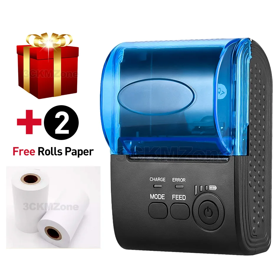 Printer Loyverse POS Bluetooth принтер портативный принтер POS чековый принтер Bluetooth Android iOS 58 мм чековый тепловой чековый POS система - Цвет: Printer