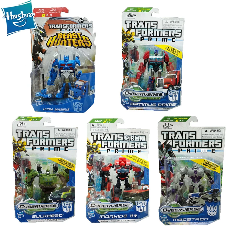 Трансформеры Hasbro Prime Cyberverse Commander Class Series Optimus перегородка Ironhide Мегатрон Магнус