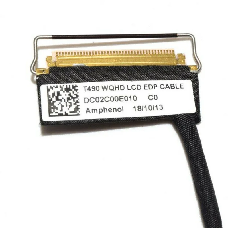 

New for Lenovo Thinkpad T490 LCD Screen EDP Display Cable WQHD 02HK975 40Pin toz