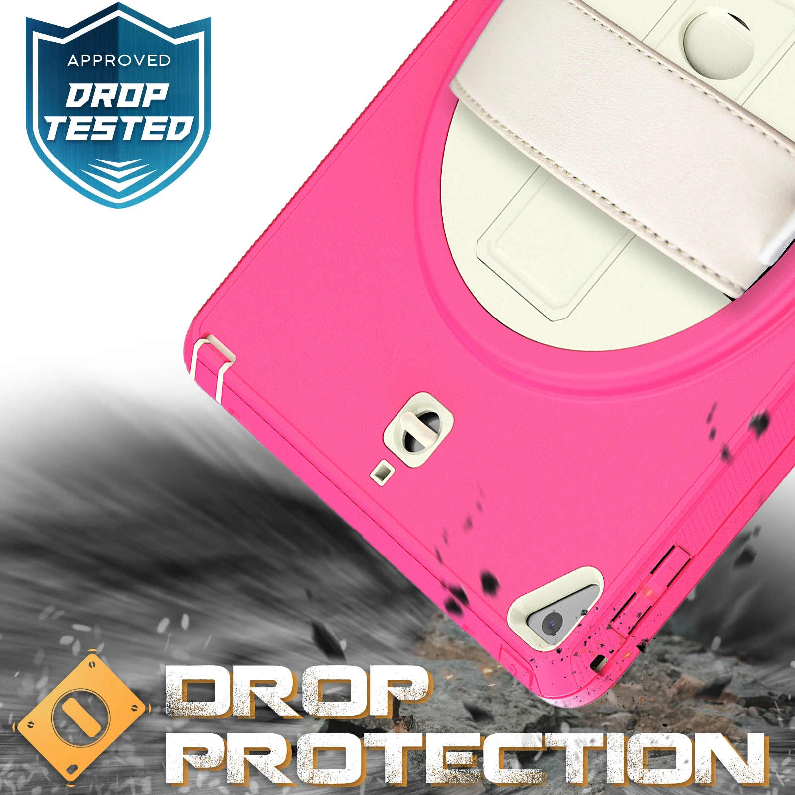 

Tablet Case with Shoulder Strap for iPad Air 2 5th 6th Gen 9.7 inch Pro9.7 Kickstand Protective Cover Build in Screen Protector