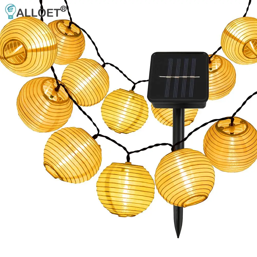 

LED Solar String Light Hanging Lantern Fairy Lamps Outdoor Garden Yard Art Landscape Lighting Featival Party Decorations