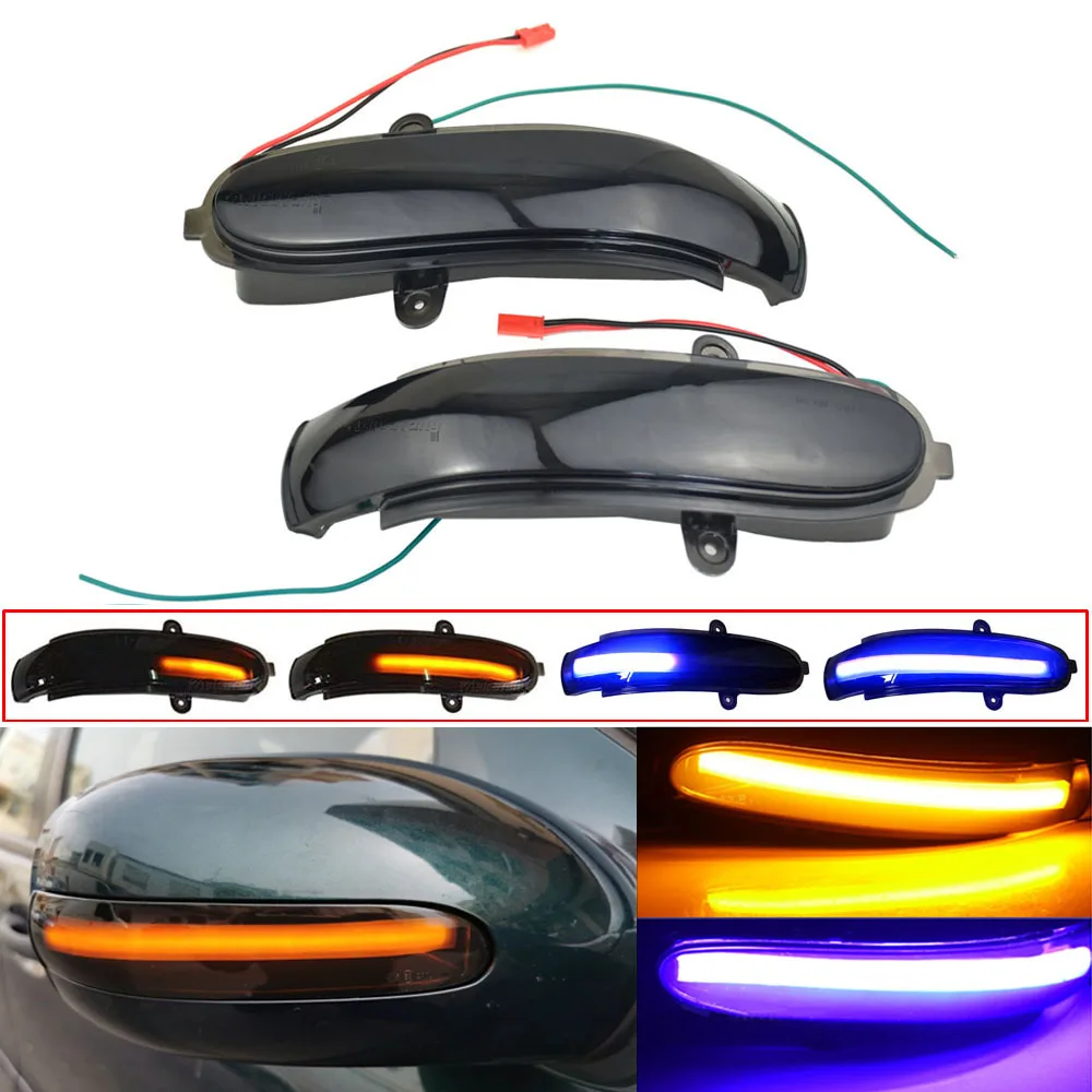 

Для Mercedes Benz C Class W203 S203 CL203 мигающий водный динамический индикатор Blinker 2001-2007 светодиодный сигнальный боковой зеркальный светильник