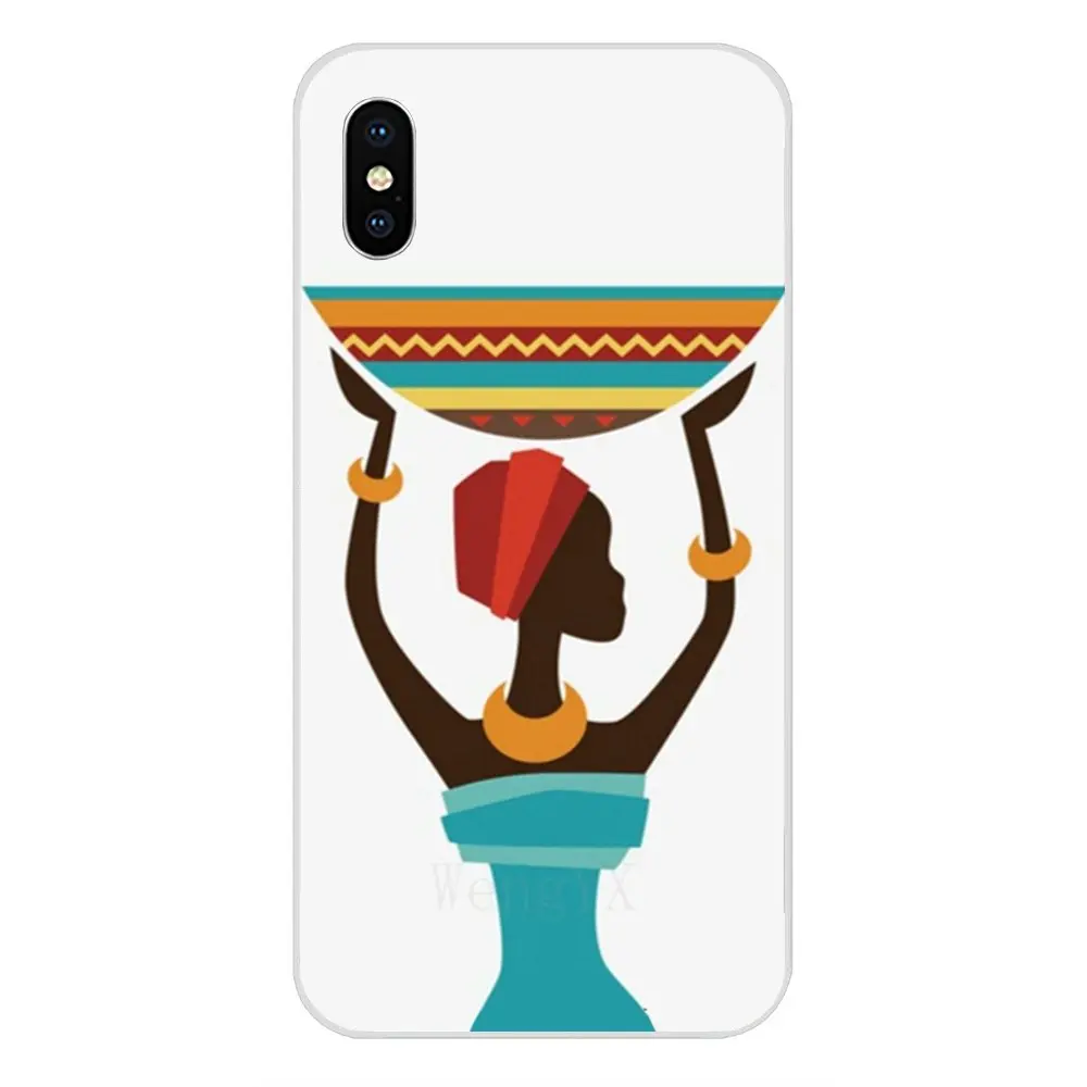 Для Apple iPhone 4 5 5C 6 6S 7 8 Plus X XS Max XR мягкие Новое поступление африканские женские