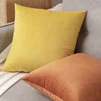 velvet cushion cover nordic pillow cover for sofa living room 4545 solid color decorative housse de coussin nordic home decor