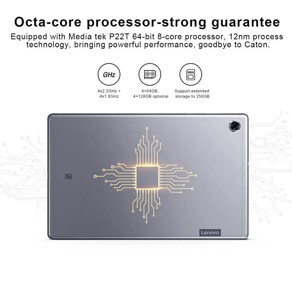 Планшет Lenovo Tab M10 Plus на Android 10 3 восемь ядер экран 9 0 дюйма 4 Гб + 64 ГБ | Компьютеры и