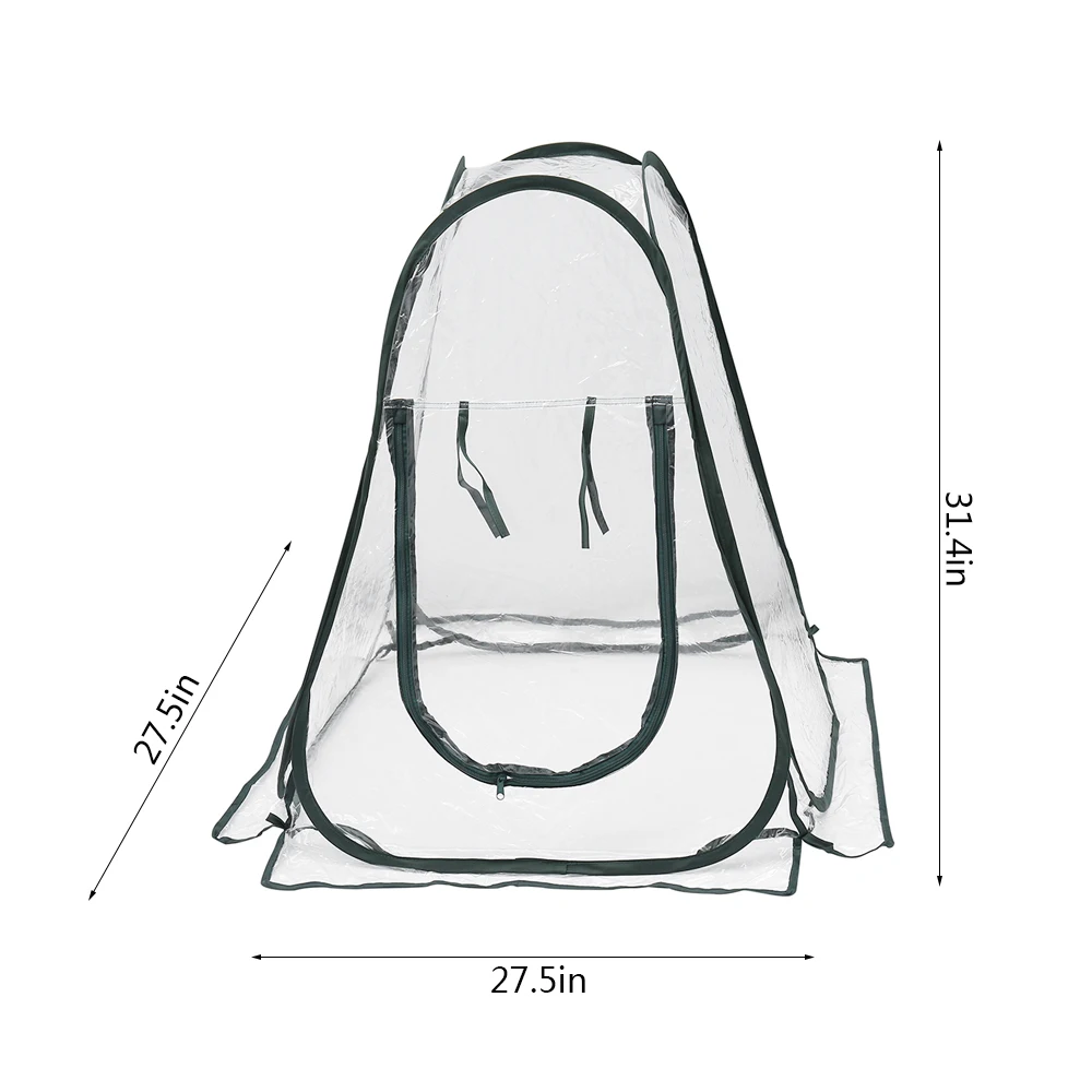 

Mini Garden Plant Flower Cover Tent Portable Outdoor Folding Transparent Greenhouses PVC Warm Room Pop Up Gardening Supplies