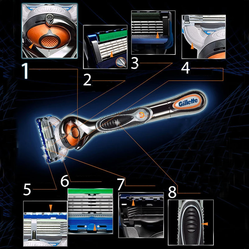 Gillette Fusion 5    Proglide Flexball