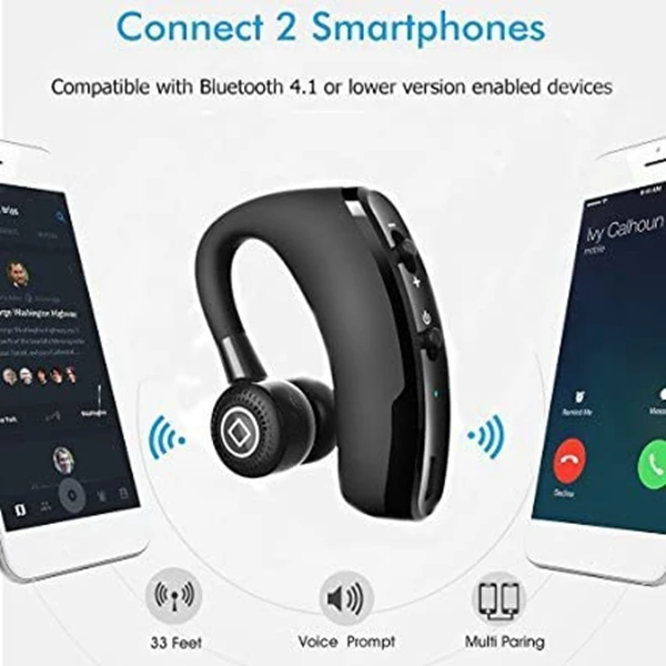 V9 беспроводные Bluetooth наушники с микрофоном голосовым управлением Беспроводная