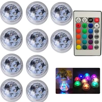 rgb submersible led lights mini waterproof underwater night lamp outdoor pond pool vase bowl garden xmas party decoration lights