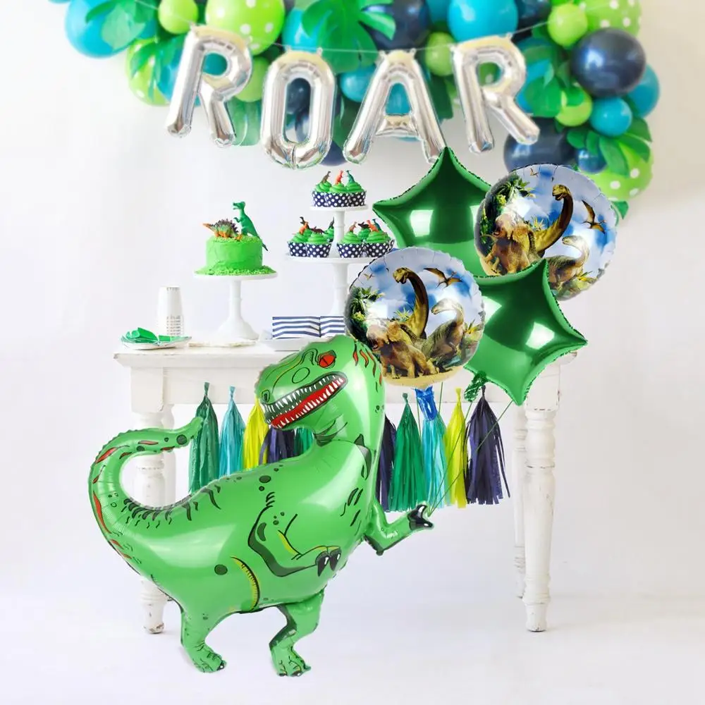 Патио воздушный шар с динозавром динозавр вечерние украшения джунгли для