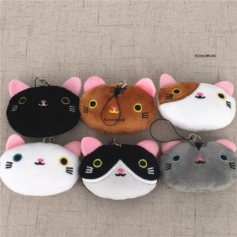 1 шт цвет случайный-милый Кот плюшевые игрушки-подарок 5 см чучело брелок для